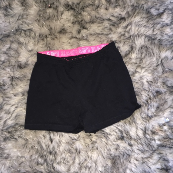 Pants - Black Running Shorts
